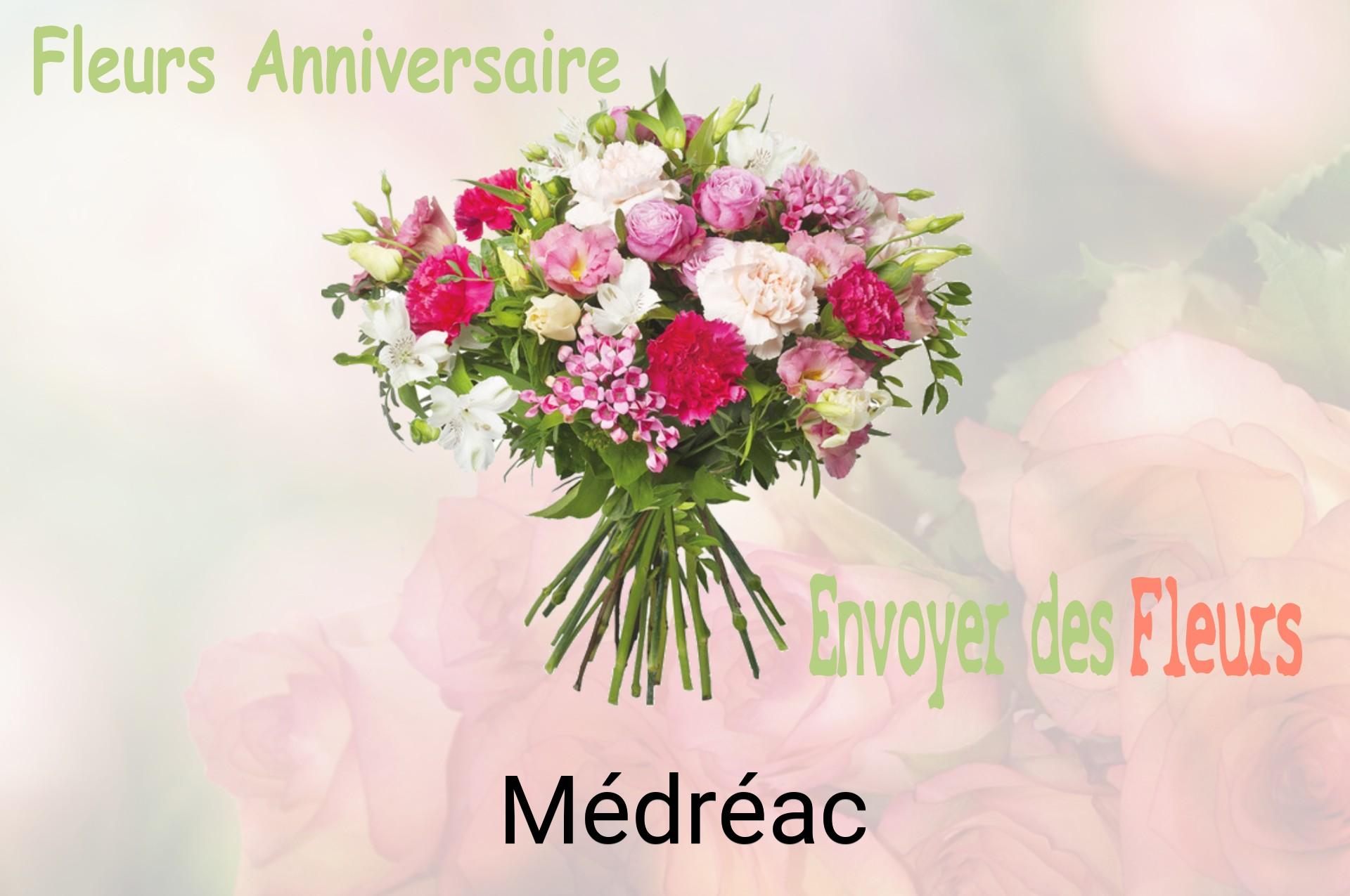 Bouquet de fleurs d’anniversaire livré à Médréac