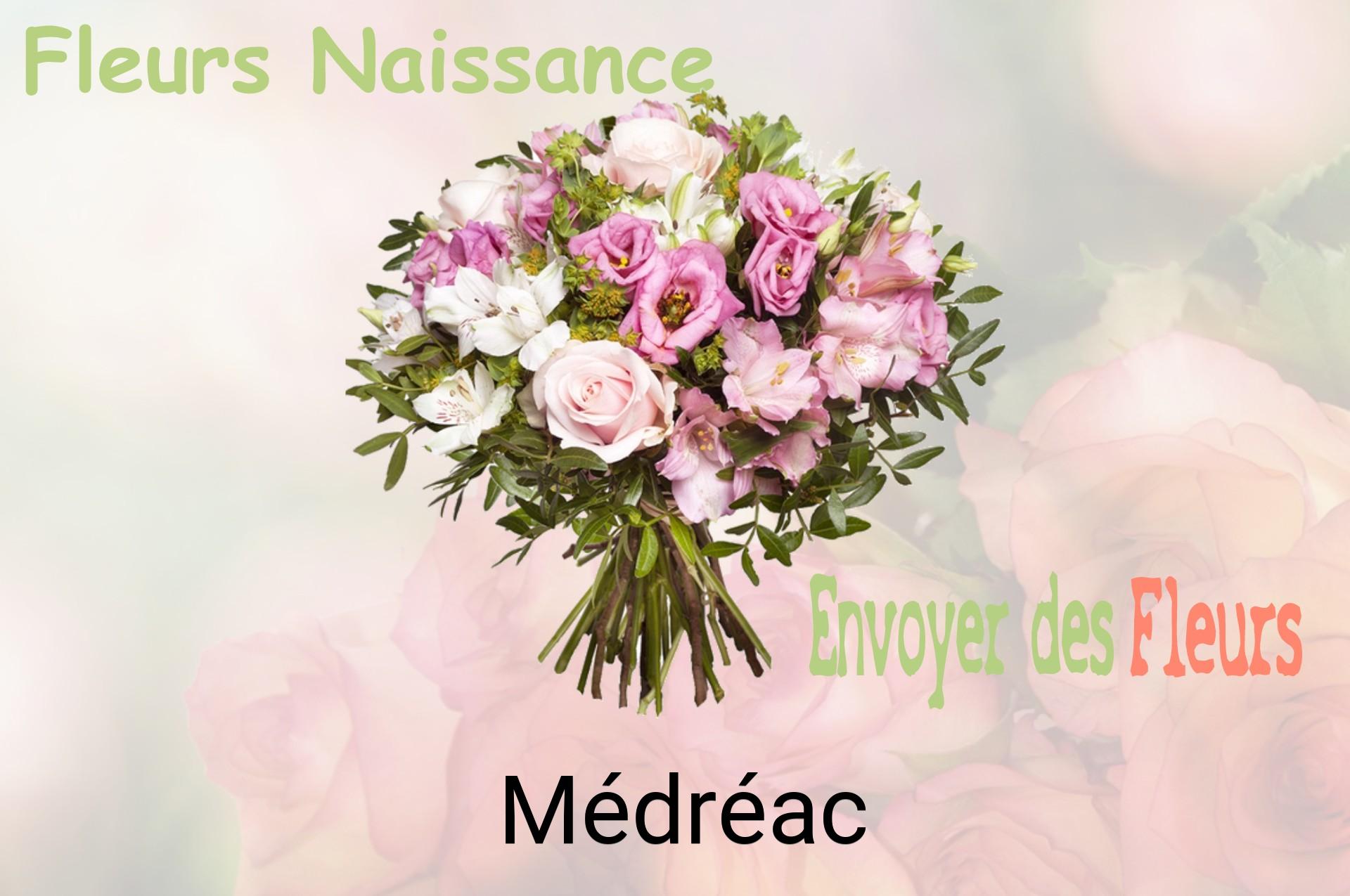 Bouquet de fleurs de naissance livré à Médréac